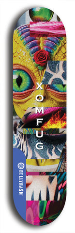 Xomfug #54: Blue Logo Skateboard Deck