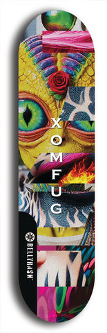 Xomfug #54: Black Logo Skateboard Deck