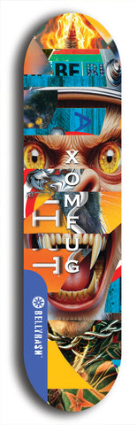 Xomfug #55: Blue Logo Skateboard Deck