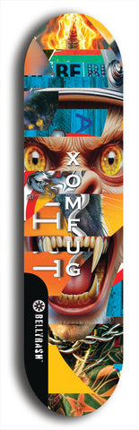 Xomfug #55: Black Logo Skateboard Deck