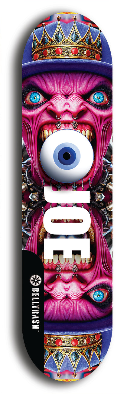 Eyeball Joe #49: Black Logo Skateboard Deck