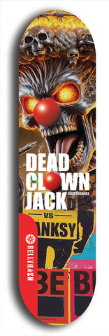 Dead Clown Jack #37: Red Logo Skateboard Deck