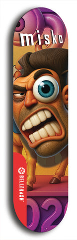 Misko #12: Limited Edition, Red Logo Skateboard Deck