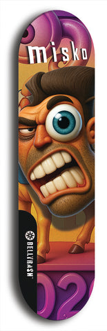 Misko #12: Limited Edition, Black Logo Skateboard Deck
