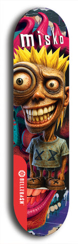 Misko #14: Limited Edition, Red Logo Skateboard Deck