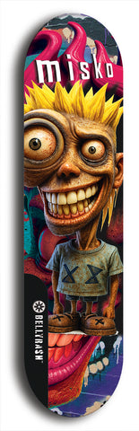 Misko #14: Limited Edition, Black Logo Skateboard Deck