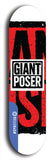 Giant Poser #3: Blue Logo Skateboard Deck