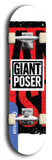 Giant Poser #3: Blue Logo Skateboard Deck