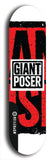 Giant Poser #3: Black Logo Skateboard Deck