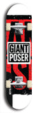 Giant Poser #3: Black Logo Skateboard Deck