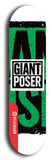 Giant Poser #4: Red Logo Skateboard Deck