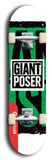 Giant Poser #4: Red Logo Skateboard Deck