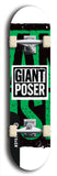 Giant Poser #4: Black Logo Skateboard Deck