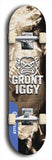 Grunt Iggy #13: Limited Edition, Blue Logo Skateboard Deck