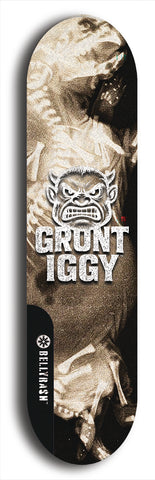 Grunt Iggy #13: Limited Edition, Black Logo Skateboard Deck