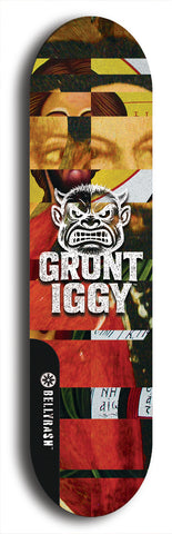 Grunt Iggy #14: Limited Edition, Black Logo Skateboard Deck