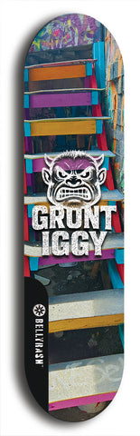 Grunt Iggy #15: Limited Edition, Black Logo Skateboard Deck