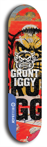 Grunt Iggy #16: Limited Edition, Blue Logo Skateboard Deck