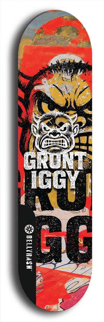 Grunt Iggy #16: Limited Edition, Black Logo Skateboard Deck