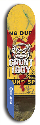 Grunt Iggy #17: Limited Edition, Blue Logo Skateboard Deck