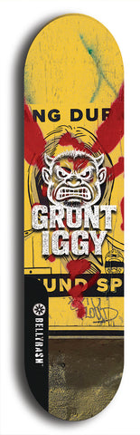 Grunt Iggy #17: Limited Edition, Black Logo Skateboard Deck