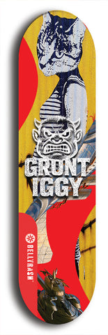 Grunt Iggy #18: Limited Edition, Red Logo Skateboard Deck