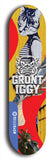 Grunt Iggy #18: Limited Edition, Blue Logo Skateboard Deck