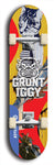 Grunt Iggy #18: Limited Edition, Blue Logo Skateboard Deck