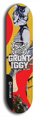 Grunt Iggy #18: Limited Edition, Black Logo Skateboard Deck
