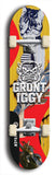 Grunt Iggy #18: Limited Edition, Black Logo Skateboard Deck