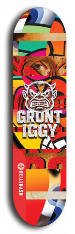 Grunt Iggy #19: Limited Edition, Red Logo Skateboard Deck
