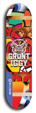 Grunt Iggy #19: Limited Edition, Blue Logo Skateboard Deck