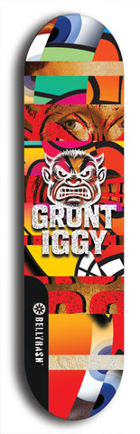 Grunt Iggy #19: Limited Edition, Black Logo Skateboard Deck