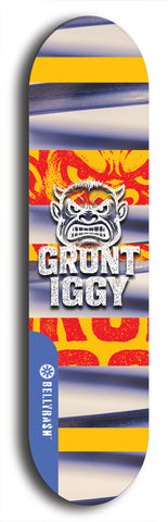 Grunt Iggy #20: Limited Edition, Blue Logo Skateboard Deck