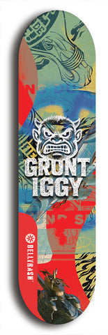 Grunt Iggy #22: Limited Edition, Red Logo Skateboard Deck