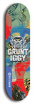 Grunt Iggy #22: Limited Edition, Blue Logo Skateboard Deck