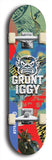 Grunt Iggy #22: Limited Edition, Blue Logo Skateboard Deck