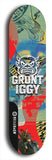 Grunt Iggy #22: Limited Edition, Black Logo Skateboard Deck