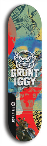 Grunt Iggy #22: Limited Edition, Black Logo Skateboard Deck