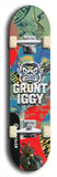 Grunt Iggy #22: Limited Edition, Black Logo Skateboard Deck