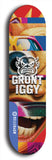 Grunt Iggy #23: Limited Edition, Blue Logo Skateboard Deck