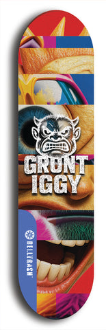 Grunt Iggy #23: Limited Edition, Blue Logo Skateboard Deck