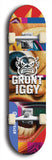 Grunt Iggy #23: Limited Edition, Blue Logo Skateboard Deck