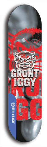 Grunt Iggy #24: Limited Edition, Blue Logo Skateboard Deck