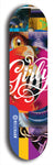 Girly #1: Limited Edition, Blue Logo Skateboard Deck