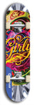 Girly #3: Limited Edition, Blue Logo Skateboard Deck