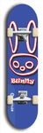 Bunny #1: Blue Logo Skateboard Deck