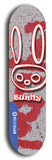 Bunny #10: Blue Logo Skateboard Deck