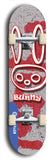 Bunny #10: Blue Logo Skateboard Deck
