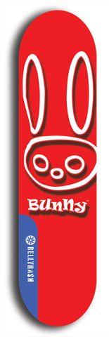 Bunny #3: Blue Logo Skateboard Deck